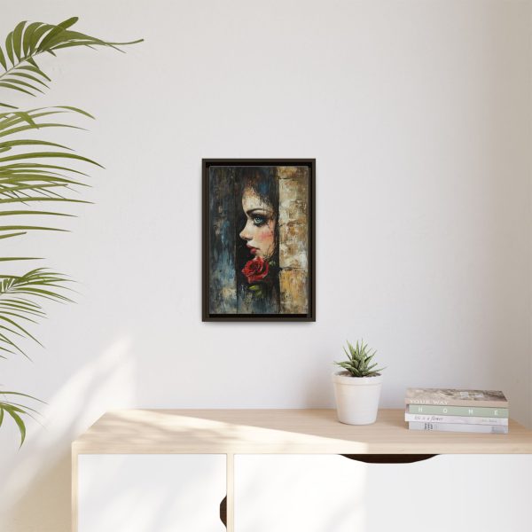 Matte Framed Art Print - Striking Portrait with Rose, Wall Decor, Home Accent, Gift for Art Lovers, Boho Room Decoration - Image 43