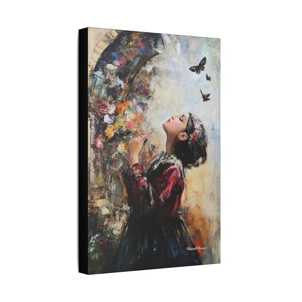 Whimsical Butterfly Canvas Art, Flower Wall Decor, Home Aesthetic, Gift for Art Lovers, Bohemian Style, Nature Inspired Decor - Image 6