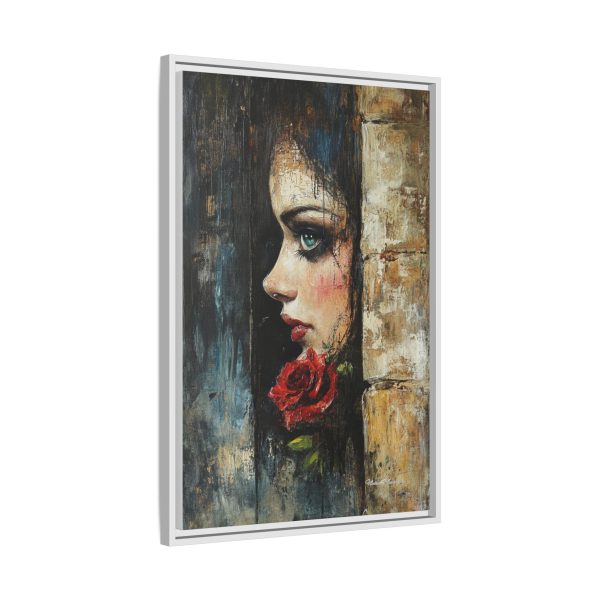 Matte Framed Art Print - Striking Portrait with Rose, Wall Decor, Home Accent, Gift for Art Lovers, Boho Room Decoration - Image 18