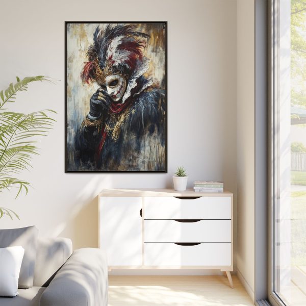 Matte Canvas Wall Art, Multi-color Framed Artwork, Gothic Home Decor, Mysterious Masquerade Print, Unique Gift for Art Lovers - Image 67