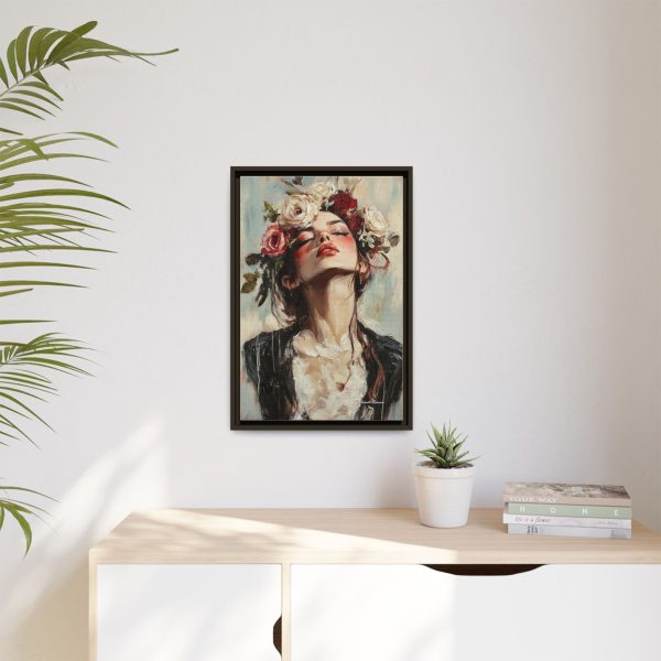 Floral Portrait Canvas Art Print, Boho Wall Décor, Feminine Home Accent, Gift for Her, Flower Lover's Art - Image 55