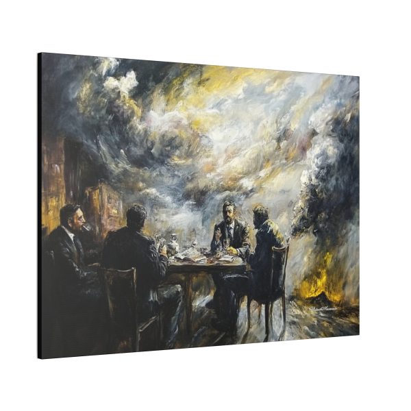 Canvas Art Print, Dinner Gathering Wall Decor, Gallery Wall, Home Decoration, Unique Gift for Art Lovers - Image 2