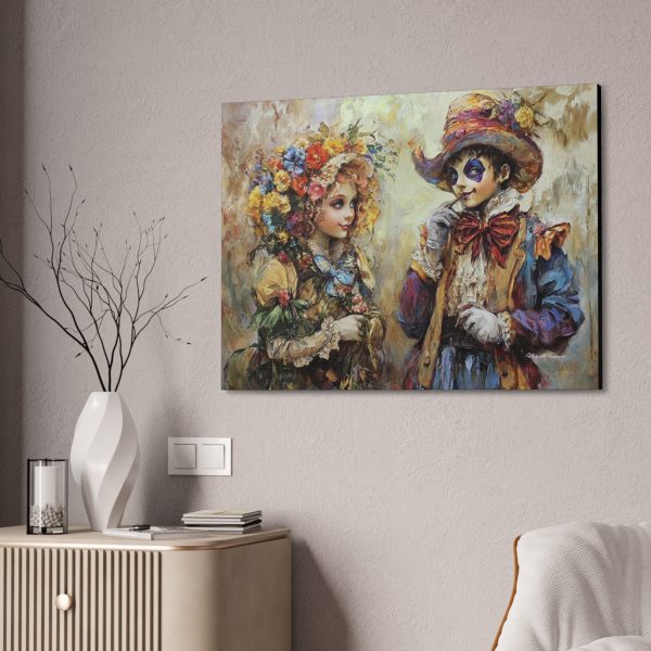 Whimsical Canvas Wall Art, Vibrant Floral Couple Art, Fantasy Home Decor, Romantic Gift, Unique Wall Hanging - Image 8