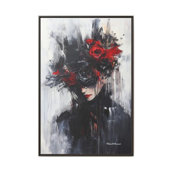 Framed Wall Art, Matte Canvas Print, Abstract Art, Home Decor, Gift for Art Lovers, Black and Red Aesthetic - Image 65