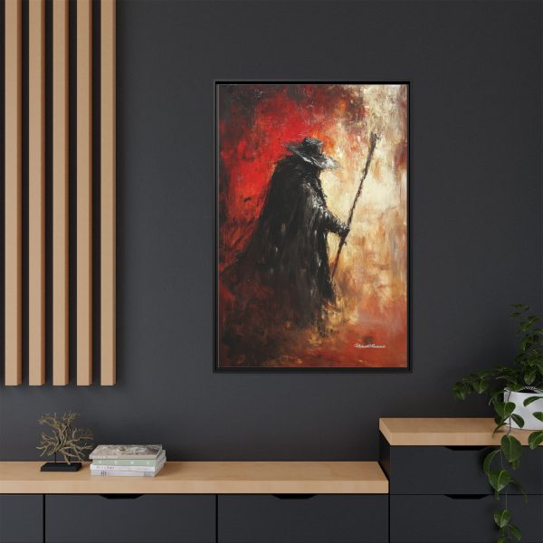 Mysterious Framed Canvas Art, Gothic Wall Decor, Dark Fantasy Art, Home Aesthetic, Unique Gift for Art Lovers, Halloween Decor - Image 12