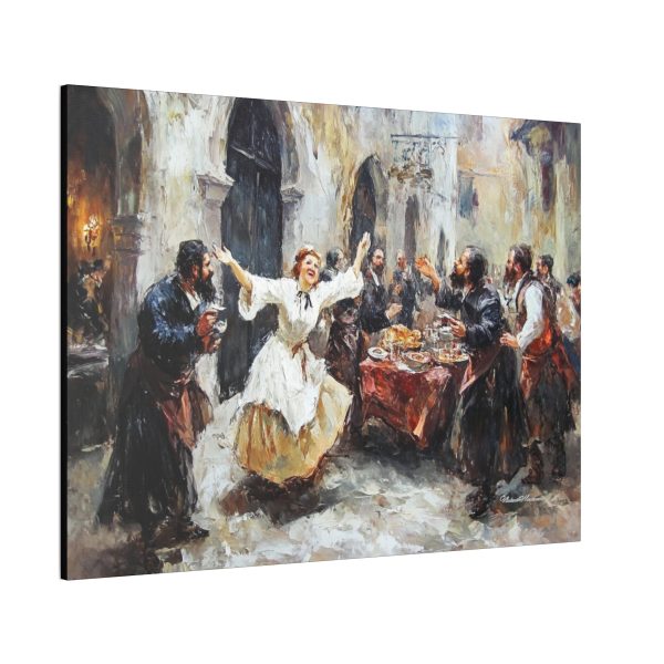 Celebratory Canvas Wall Art, Vibrant Party Scene, Home Decor, Unique Gift, Art for Celebration, Wall Hanging - Image 6