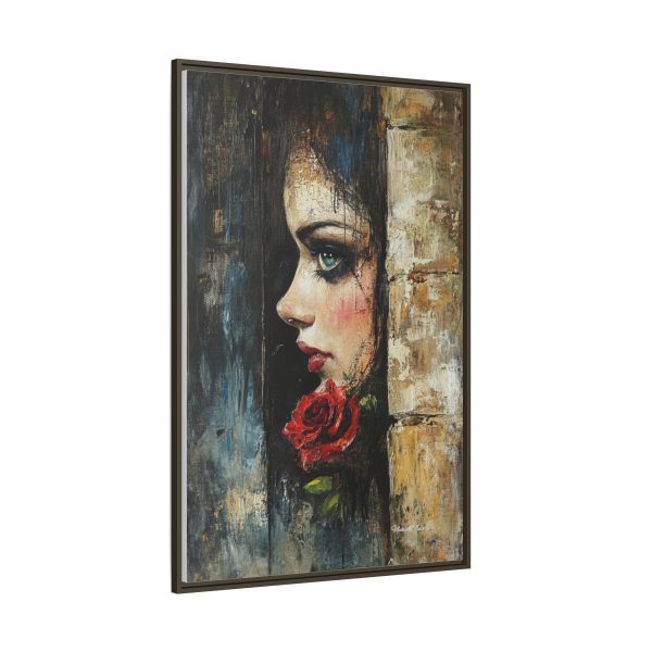 Matte Framed Art Print - Striking Portrait with Rose, Wall Decor, Home Accent, Gift for Art Lovers, Boho Room Decoration - Image 30