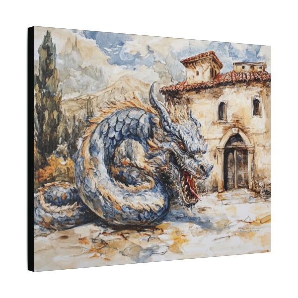 Fantasy Dragon Wall Art, Mythical Home Decor, Stretched Canvas, Art for Living Room, Unique Gift for Dragon Lovers - Image 9