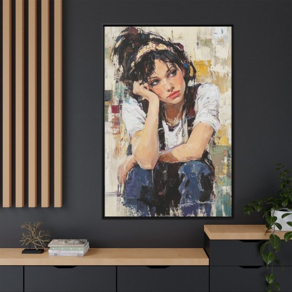 Framed Matte Canvas Wall Art,  Multi-color Abstract Painting, Home Decor, Gift for Art Lovers, Living Room, Bedroom Decoration - Image 64