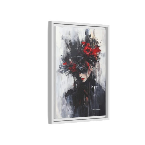 Framed Wall Art, Matte Canvas Print, Abstract Art, Home Decor, Gift for Art Lovers, Black and Red Aesthetic - Image 46