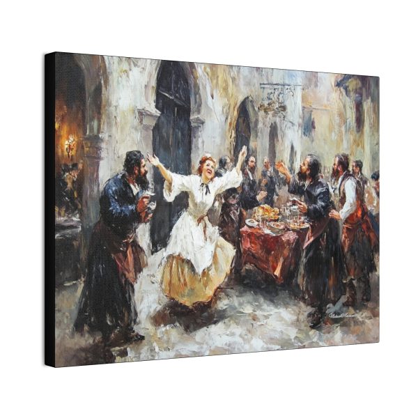 Celebratory Canvas Wall Art, Vibrant Party Scene, Home Decor, Unique Gift, Art for Celebration, Wall Hanging - Image 2