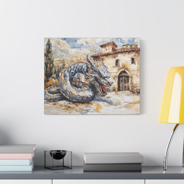 Fantasy Dragon Wall Art, Mythical Home Decor, Stretched Canvas, Art for Living Room, Unique Gift for Dragon Lovers - Image 7