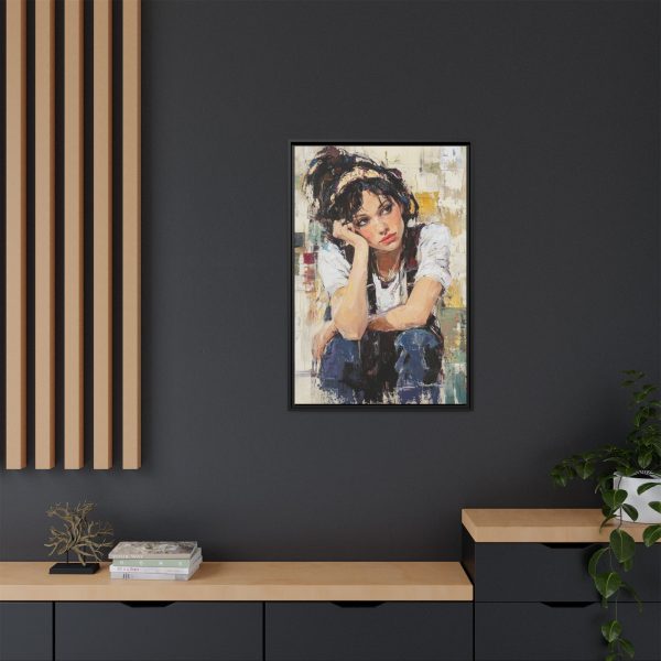 Framed Matte Canvas Wall Art,  Multi-color Abstract Painting, Home Decor, Gift for Art Lovers, Living Room, Bedroom Decoration - Image 8