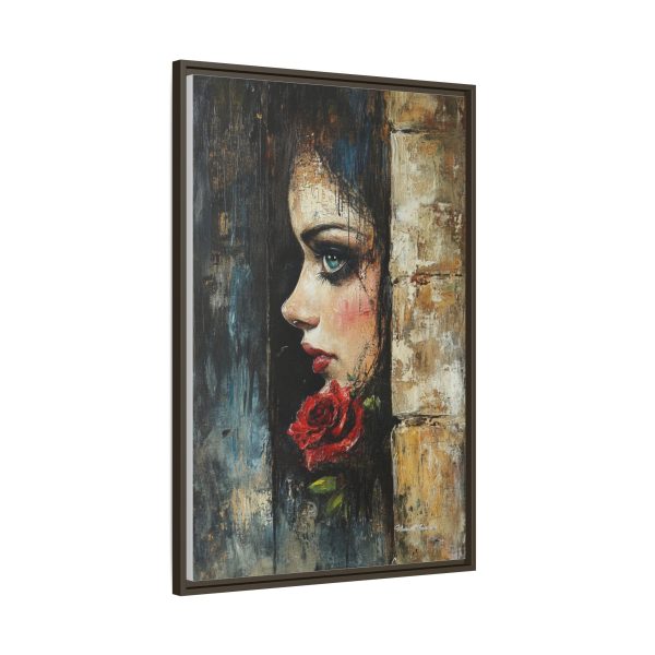 Matte Framed Art Print - Striking Portrait with Rose, Wall Decor, Home Accent, Gift for Art Lovers, Boho Room Decoration - Image 22