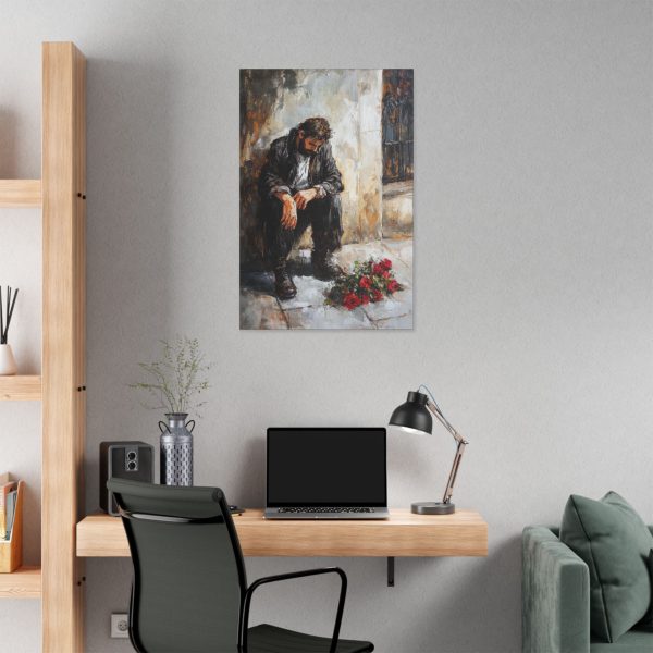 Emotional Art Canvas Print, Modern Wall Decor, Housewarming Gift, Sadness & Reflection Artwork, Living Room Wall Art, Anniversary Gift - Image 20