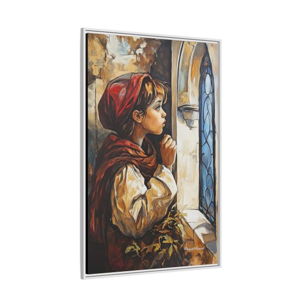 Framed Matte Canvas Art Print - Dreamy Girl in Red Hood, Wall Decor, Unique Gift, Home Aesthetics, Art for Living Room, Bedroom Decor - Image 34