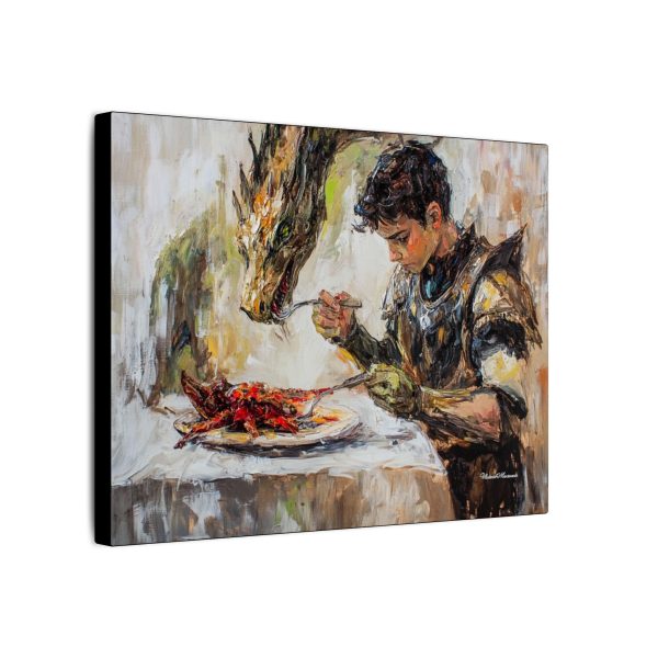 Fantasy Art Canvas Print, Dragon Lover Home Decor, Unique Wall Art for Dungeons & Dragons, Gamers Gift, Mythical Creatures - Image 2