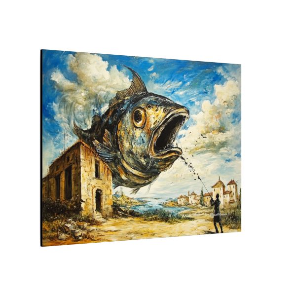 Surreal Fish Canvas Art, Whimsical Home Decor, Unique Gift for Art Lovers, Fantasy Wall Art, Imaginative Home Design - Image 22