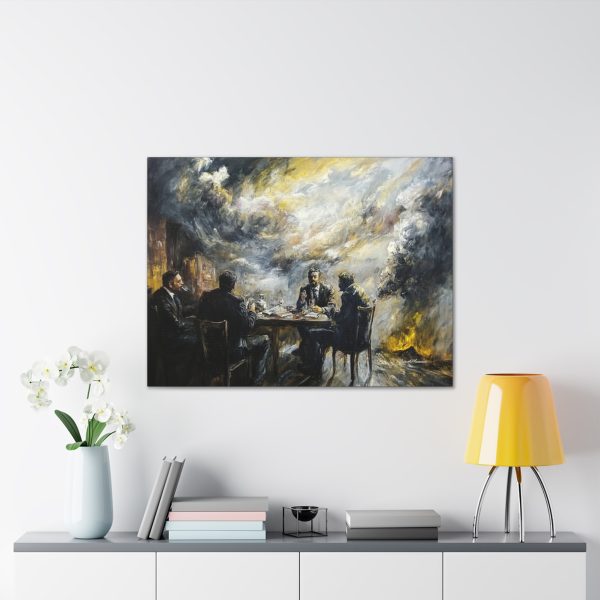 Canvas Art Print, Dinner Gathering Wall Decor, Gallery Wall, Home Decoration, Unique Gift for Art Lovers - Image 3