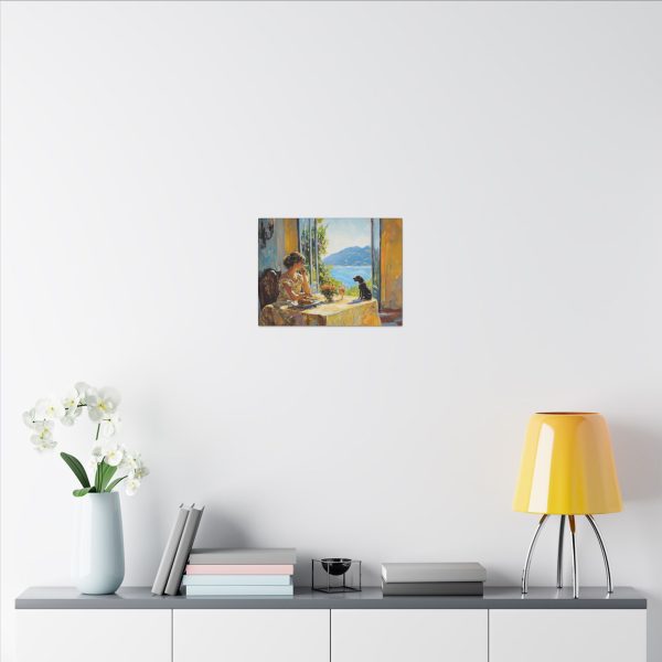Canvas Art Print, Stretched Wall Decor, Colorful Landscape Painting, Gift for Dog Lovers, Cozy Home Decor - Image 8