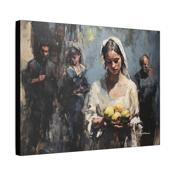 Elegant Stretched Canvas Art - Woman with Lemons - Wall Decor, Home Decoration, Art Piece, Gift for Art Lovers, Living Room Accent - Image 10