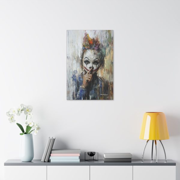 Whimsical Clown Wall Art, Fine Art Canvas Print for Home Decor, Unique Gift for Art Lovers, Playful Room Decoration - Image 15