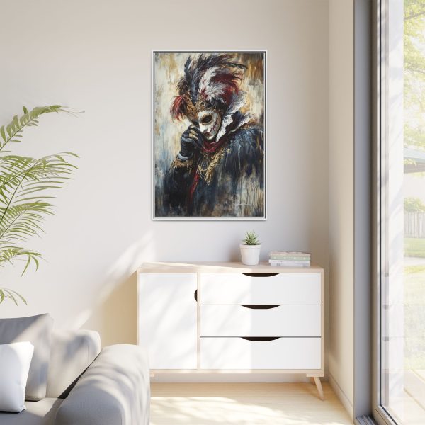 Matte Canvas Wall Art, Multi-color Framed Artwork, Gothic Home Decor, Mysterious Masquerade Print, Unique Gift for Art Lovers - Image 35