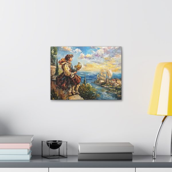 Dreamy Nautical Canvas Art, Fantasy Decor, Coastal Wall Art, Kid's Room Art, Gift for Ocean Lovers - Image 3