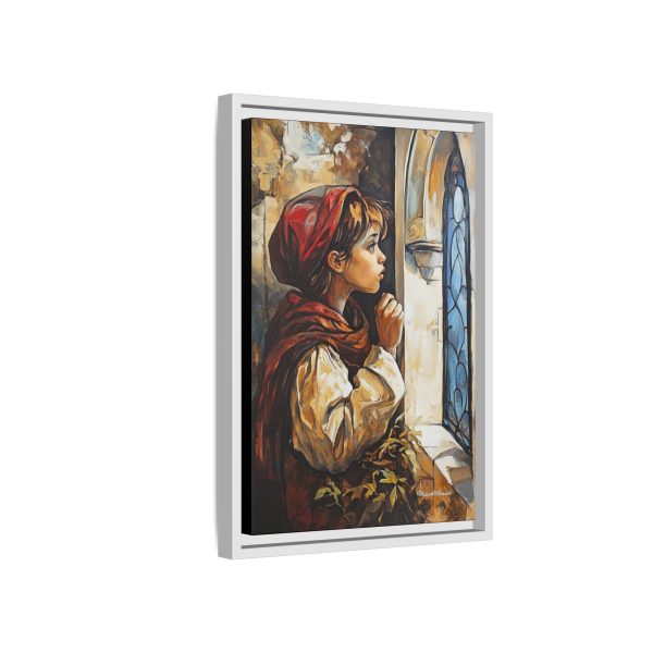 Framed Matte Canvas Art Print - Dreamy Girl in Red Hood, Wall Decor, Unique Gift, Home Aesthetics, Art for Living Room, Bedroom Decor - Image 46