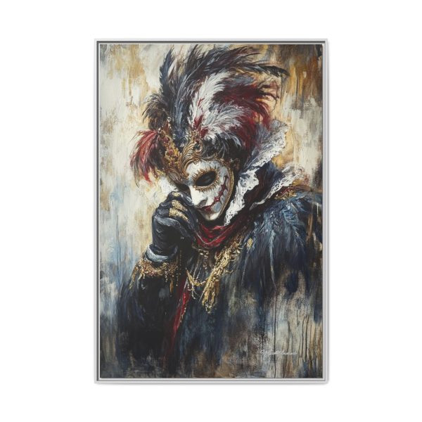 Matte Canvas Wall Art, Multi-color Framed Artwork, Gothic Home Decor, Mysterious Masquerade Print, Unique Gift for Art Lovers - Image 69
