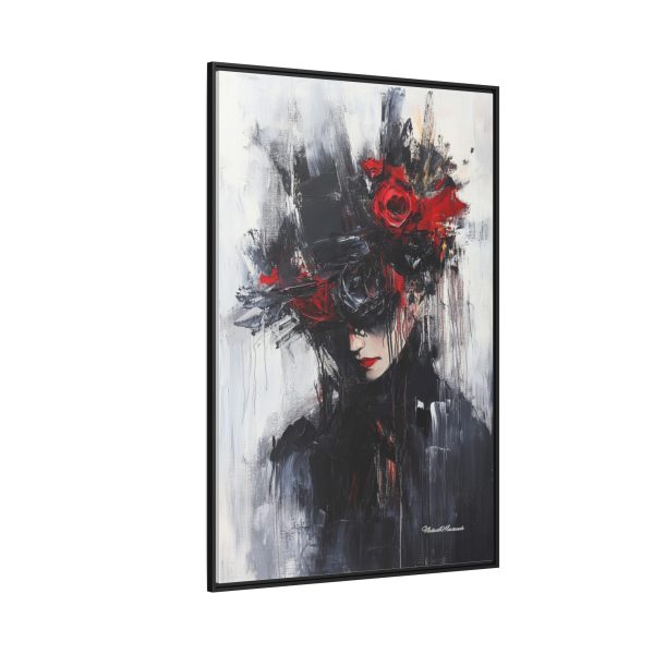 Framed Wall Art, Matte Canvas Print, Abstract Art, Home Decor, Gift for Art Lovers, Black and Red Aesthetic - Image 62