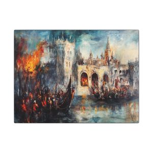 Vibrant Art Canvas Print, Stretched Wall Decor, Modern Home Aesthetic, Unique Gift for Art Lovers, Perfect for Living Room, Office