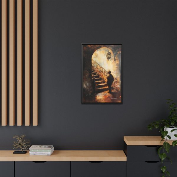 Framed Matte Canvas Art - Enigmatic Stairs Artwork, Home Decor, Wall Art, Living Room Aesthetic, Unique Gift, Art Lovers Decoration - Image 4