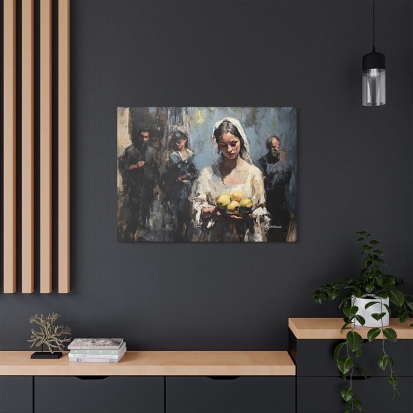 Elegant Stretched Canvas Art - Woman with Lemons - Wall Decor, Home Decoration, Art Piece, Gift for Art Lovers, Living Room Accent - Image 20