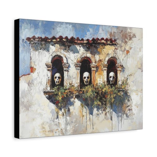 Artistic Skull Canvas Wall Art, Unique Home Decor, Gothic Style Wall Hanging, Modern Art Print, Perfect for Halloween or Conversations - Image 6