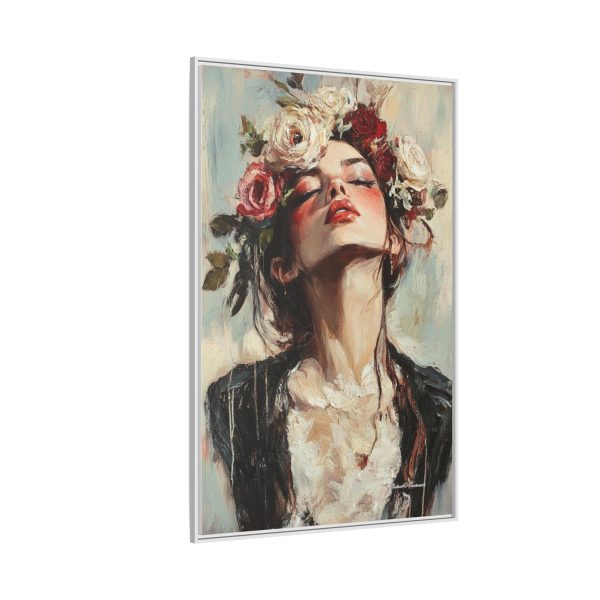 Floral Portrait Canvas Art Print, Boho Wall Décor, Feminine Home Accent, Gift for Her, Flower Lover's Art - Image 70