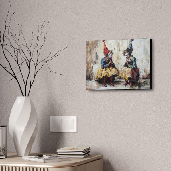 Whimsical Canvas Wall Art, Art Print for Home Decor, Unique Gift for Art Lovers, Clown Decor for Kids Room, Playful Clown Artwork - Image 4