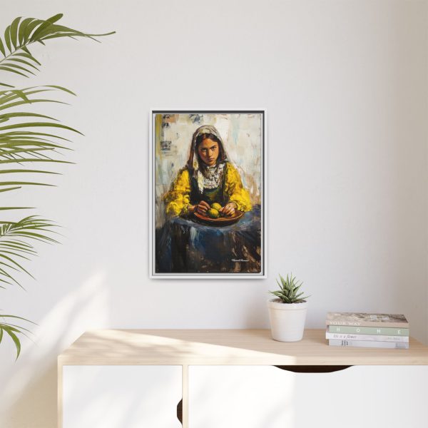 Framed Matte Canvas Art - Emotionally Striking Woman with Fruit, Home Decor, Wall Art, Gift for Art Lovers, Gallery Wall Decoration - Image 59