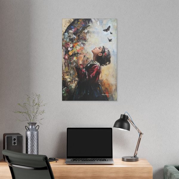 Whimsical Butterfly Canvas Art, Flower Wall Decor, Home Aesthetic, Gift for Art Lovers, Bohemian Style, Nature Inspired Decor - Image 16