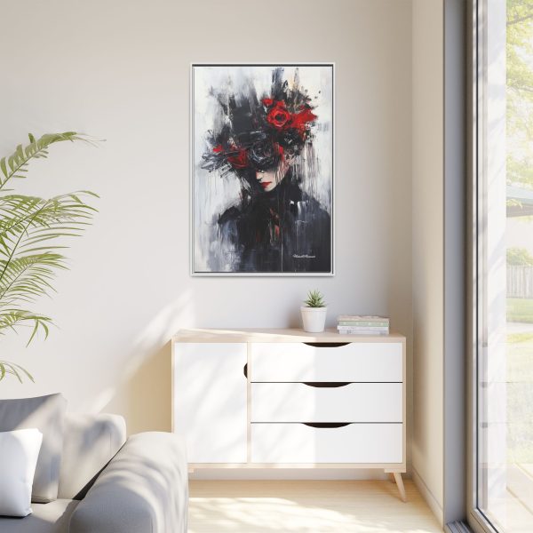 Framed Wall Art, Matte Canvas Print, Abstract Art, Home Decor, Gift for Art Lovers, Black and Red Aesthetic - Image 35