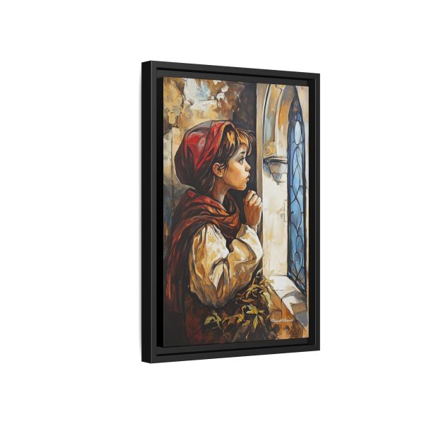 Framed Matte Canvas Art Print - Dreamy Girl in Red Hood, Wall Decor, Unique Gift, Home Aesthetics, Art for Living Room, Bedroom Decor - Image 38