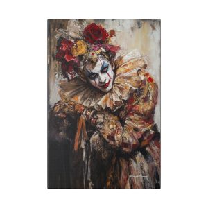 Elegant Clown Art Canvas Print, Wall Decor for Home, Unique Gift, Art Lovers, Clown Aesthetic, Vintage Style Artwork