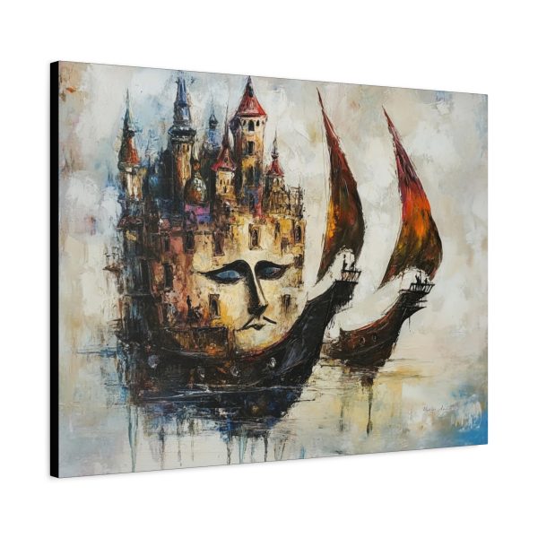 Artistic Canvas Wall Art, Abstract Home Decor, Fantasy Landscape Painting, Unique Gift for Art Lovers, Nautical Theme Wall Decor, [...] - Image 14