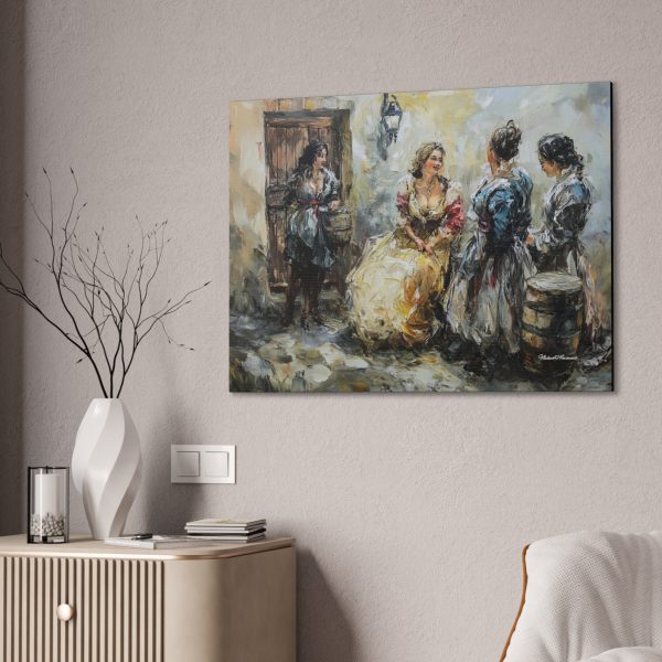 Charming Canvas Wall Art, Vintage Women Scene, Home Decor, Artistic Print, Living Room Accent, Gift for Art Lovers - Image 8
