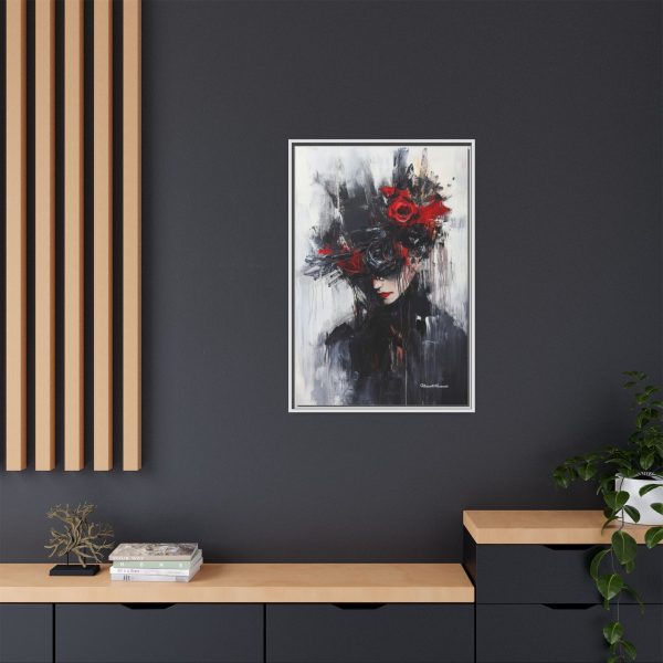 Framed Wall Art, Matte Canvas Print, Abstract Art, Home Decor, Gift for Art Lovers, Black and Red Aesthetic - Image 28
