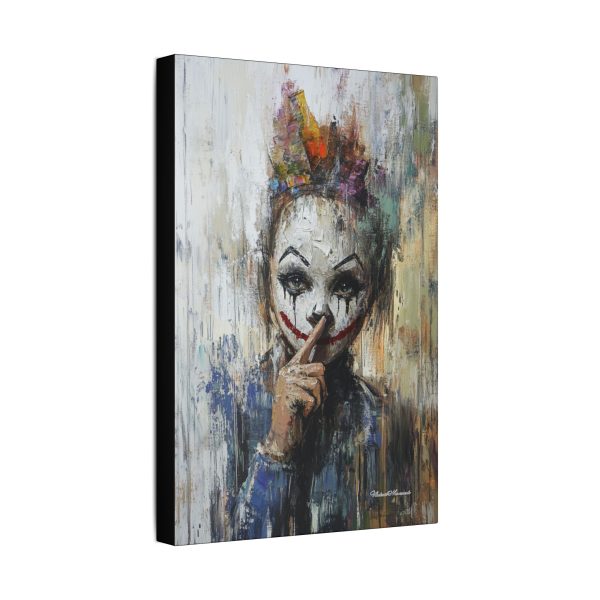 Whimsical Clown Wall Art, Fine Art Canvas Print for Home Decor, Unique Gift for Art Lovers, Playful Room Decoration - Image 6