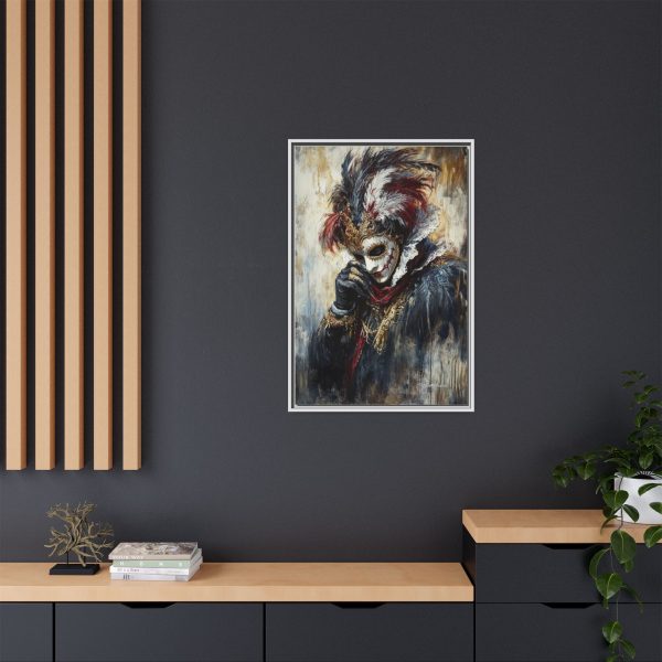 Matte Canvas Wall Art, Multi-color Framed Artwork, Gothic Home Decor, Mysterious Masquerade Print, Unique Gift for Art Lovers - Image 28