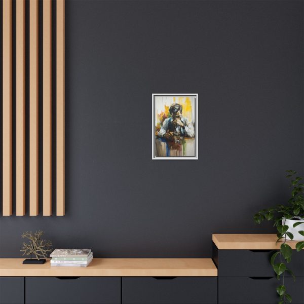 Framed Wall Art - Contemplative Man with Drink, Modern Home Decor, Stylish Gift, Thoughtful Art Piece, Artistic Decor for Living Room - Image 48