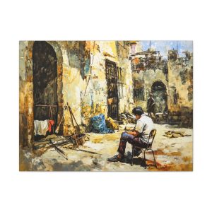 Artistic Canvas Print, Vintage Wall Decor, Home Aesthetic, Gift for Art Lovers, Neutral Tones, Living Room Art