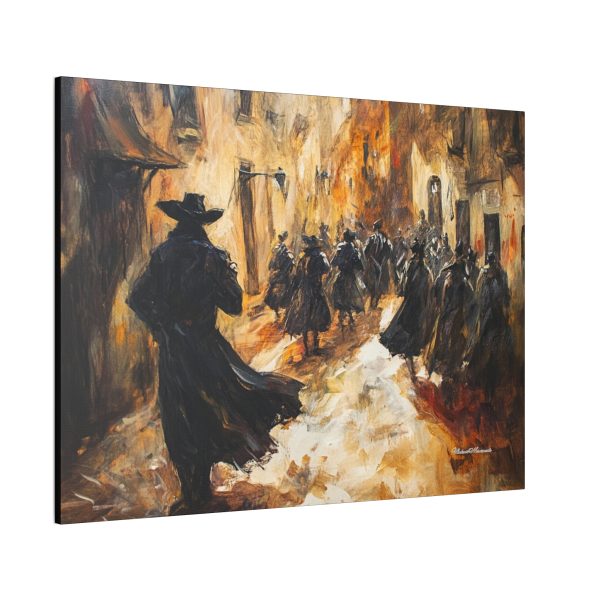 Moody Canvas Art Print, Stretched Wall Decor for Home, Shadowy Urban Scene, Perfect for Living Room, Art Lovers, Gift Idea, Home Decor - Image 6